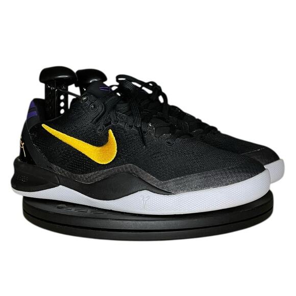 Boys Nike Kobe 8 FN0266-002 Mesh Athletic Sneaker Shoes Size 4Y Black Basketball - Picture 3 of 6
